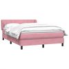 vidaXL Boxspringbett mit Matratze Rosa 140x220 cm Samt 3317570 Bild 3