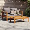 vidaXL Gartensofa mit Kissen 2-Sitzer Massivholz Akazie 367629 Bild 3
