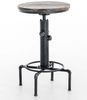 Stehtisch THEA rund - 39x39x79cm, Holz, Antik-Silber | Hoher Tisch Bartisch Bistrotisch hoch Bild 3