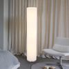 LED Stehlampe, Textil weiß,, rund, H 110cm Bild 5
