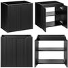 Waschtisch-Unterschrank 60cm, in schwarz, NEWPORT-56-BLACK Bild 3