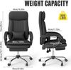 Ergonomischer Executive Bürostuhl mit Fußstütze, PU Leder, 135° Neigbare Bild 2