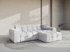 Micadoni Ecksofa Kendal 4-Sitzer Rechts Samt Magic Velvet Hellgrau Bild 5