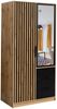 Kleiderschrank Bado Lux D2 (Farbe: Eiche Wotan / Schwarz + Eiche Wotan) Bild 2