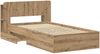 vidaXL Bettgestell mit Stauraum mit Kopfteil Artisan-Eiche 80 x 200 cm 3433702 Bild 4