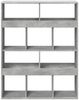 vidaXL Bücherregal Betongrau 100x33x125,5 cm Holzwerkstoff 3309360 Bild 4