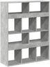 vidaXL Bücherregal Betongrau 100x33x125,5 cm Holzwerkstoff 3309360 Bild 2