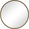 Wandspiegel Ø 80 cm rund in Bronze – Metallrahmen für Bad, Flur und Wohnzimmer Bild 4