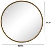 Wandspiegel Ø 80 cm rund in Bronze – Metallrahmen für Bad, Flur und Wohnzimmer Bild 5