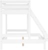 Doppel-Etagenbett 140x200 und 90x200 Erwachsenen-Stockbett Kiefer Massivholz weiß V-60.18W-09-14Rollrost. Matratze und Gästebettkasten inkl. Bild 5