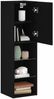 vidaXL TV-Schrankset 2 pcs Schwarz Eichen-Optik 30,5 x 30 x 102 cm 862199 Bild 3