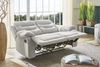 2-Sitzer-Relaxsofa Federkern mit Liegefunktion Zweier-Couch Stoff Chenille Grau Bild 5