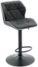 Vente-unique - Barhocker 2er-Set höhenverstellbar - Kunstleder & Stahl - Schwarz - CALVIN Bild 5