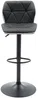 Vente-unique - Barhocker 2er-Set höhenverstellbar - Kunstleder & Stahl - Schwarz - CALVIN Bild 3