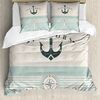 Abakuhaus Bettwäsche weicher Microfaserstoff Allergiker geeignet, kein Verblassen, Microfaser, Nautisch Altmodisch Maritim Anker Bild 3