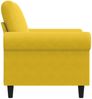 Sessel, Relaxsessel Gelb 60 cm Samt Bild 5