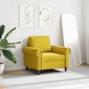 Sessel, Relaxsessel Gelb 60 cm Samt Bild 3