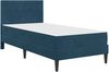 vidaXL Bettgestell mit Matratze mit Kopfteil Blau 100 x 200 cm Samt 3415035 Bild 3