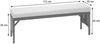 Poly-Rattan Sitzbank HWC-G16, Gartenbank Rattanbank, Gastronomie 112cm ~ schwarz, Kissen hellgrau Bild 2