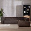 Bronx71 Ecksofa Memphis Leder braun rechts Bild 2