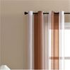 Jibenhome Schiebegardine 2 Stück Vorhang Gestreifter,Ösen Gardine,Voile Fensterschal, Transparente Scheibengardine Bild 5