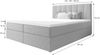 B&B Home 'Adelle III' Boxspringbett mit Bettkasten, Samt, Taupe, 140x200 cm Bild 3