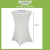 4x Julido Stehtischhusse Husse Stehtisch Weiß Ø 60cm Bistrotisch Stehtisch Bild 2