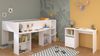 Jugendzimmer-Set >Pirouette 17< (2-teilig) in Weiss, mit drehbaren Elementen in Rosa oder Grau Bild 3