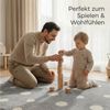 Jimri Kinderteppich DOTS l Pünktchen Gepunktet l Öko-Tex Siegel | Farbe: Beige Blau Rosa | Kinderzimmer/Jugendzimmer (Grau, 120x170 cm) Bild 3