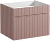 Vente-unique - SATARA Waschbeckenmöbel Holz, Platte Puderrosa - B 46 cm x H 46 cm x L 60 cm Bild 5