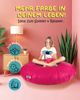 PATCH HOME 2 in 1 Sitzsack Sessel – Ø100 cm – Magenta, bequemer Sitzsack aus Luxus-Polyester-Gewebe, bereits befüllt Bild 4