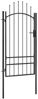 vidaXL Gartentor Woerden Stahl 1x2 m Schwarz 146321 Bild 2