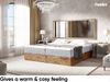 MEBLINI Boxspringbett LOFTY BOX 180x220 cm mit Bettkasten - H4/Hellgrau Samt Polsterbett - Doppelbett mit Topper & Taschenfederkern-Matratze Bild 4