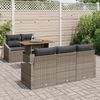 vidaXL Garten Essgruppe mit Kissen 6 pcs Grau und Braun 3349775 Bild 3
