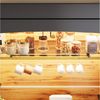 OKWISH Hochschrank Küchenbuffet,Kommode,Sideboard (mit LED-Beleuchtung, Kippschutz und vielseitigem Stauraum, 1-St, 107*43*184cm) Bild 3