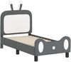 vidaXL Kinderbettgestell mit Kopfteil Hellgrau 70 x 140 cm PU 42011086 Bild 4