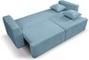 Schlafsofa mit Bettkasten (B/H/T: 250x95x99 cm) in Hellblau Bild 4
