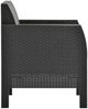 vidaXL Gartenstühle mit Kissen 2 Stk. PP Rattan Anthrazit 3079666 Bild 4