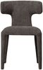 Esszimmerstuhl Permit aus Webstoff, Retro Chic, Grau, bequem gepolstert für Dein Zuhause Bild 2