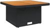 vidaXL Gartentisch Schwarz 80x80x71 cm Poly Rattan und Akazienholz 368269 Bild 2