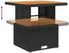 vidaXL Gartentisch Schwarz 80x80x71 cm Poly Rattan und Akazienholz 368269 Bild 4