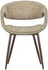 Esszimmerstuhl Yossi aus Webstoff, modernes Design, sand / kupfer, weich gepolstert Bild 2