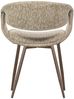 Esszimmerstuhl Yossi aus Webstoff, modernes Design, sand / kupfer, weich gepolstert Bild 4