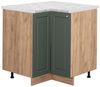 Eckunterschrank Fame-Line Grün-Gold Landhaus 80.5 cm , AP Marmor Vicco Bild 4