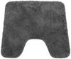 NYVI Badematte Badematte Rund 60cm NYVISpa Lasalle Grau Badezimmerteppich, Höhe 20 mm, Polyester, Rutschfest, Saugstark, Schnell Trocknend, Fußbodenheizung geeignet Bild 2