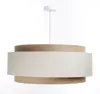 BPS Koncept DUM-005 Hängeleuchte DOBLO PVC-Kunststoff, mit Hanf und Leinentextil creme, beige 1xE27 60W H:107cm Ø60cm dimmbar Bild 3