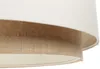 BPS Koncept DUM-005 Hängeleuchte DOBLO PVC-Kunststoff, mit Hanf und Leinentextil creme, beige 1xE27 60W H:107cm Ø60cm dimmbar Bild 4