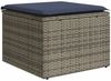 vidaXL 9-teiliges Gartensofa-Set mit Kissen, grau, Polyrattan 3228056 Bild 5