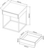Beistelltisch Rautjärvi 50x43x41cm aus Stahl Schwarz [en. casa] Bild 2