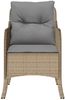 vidaXL Gartenstühle mit Kissen 2 Stk. Beigemischung Poly Rattan 365149 Bild 5